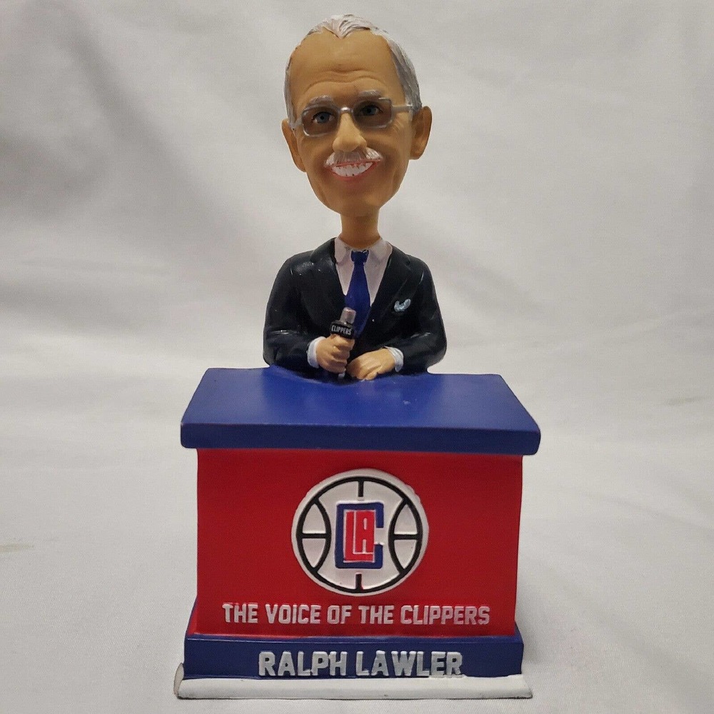 2019 Ralph Lawler Talking Bobblehead Los Angeles Clippers Fox Sports